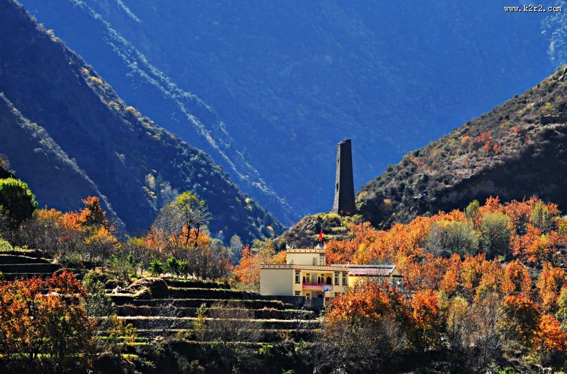 醉美川西秋色风景图片