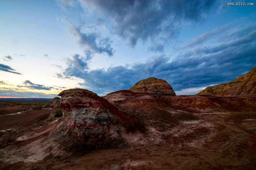 新疆五彩城日落风景图片大全