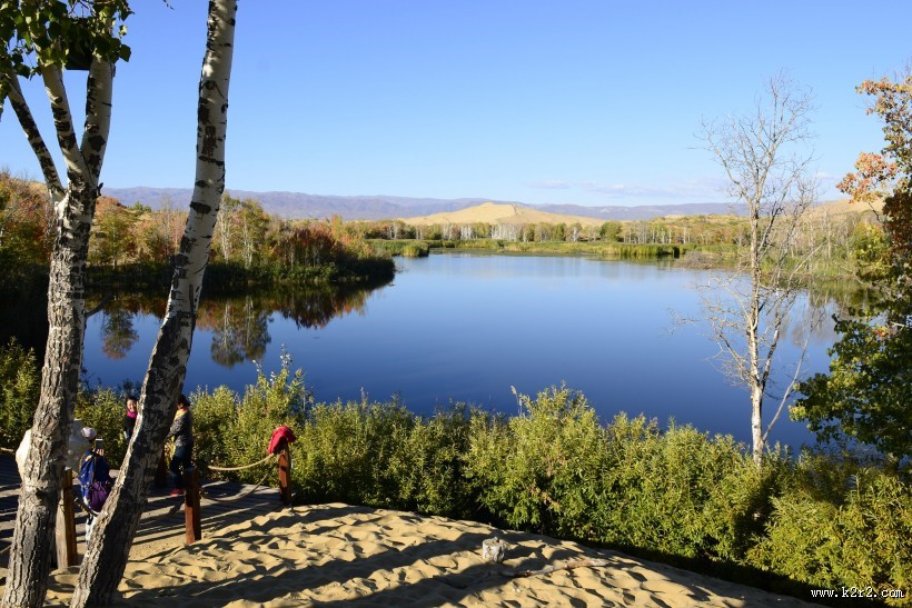 新疆白沙湖风景图片