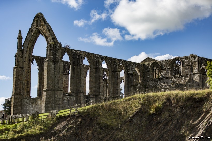 英格兰博尔顿修道院风景图片
