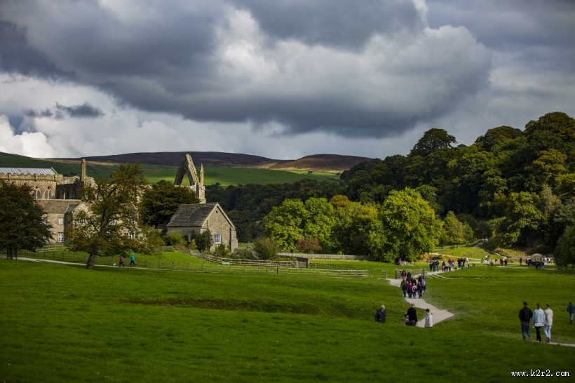 英格兰博尔顿修道院风景图片