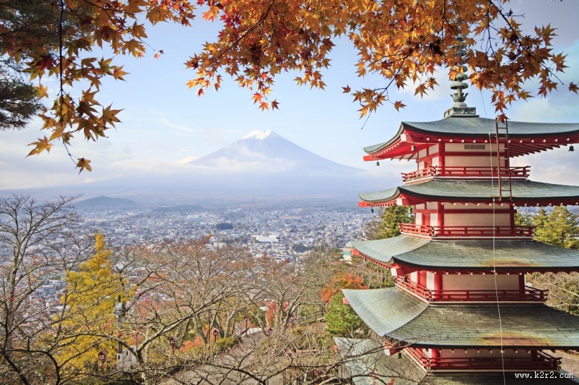 日本浅草寺景色图片