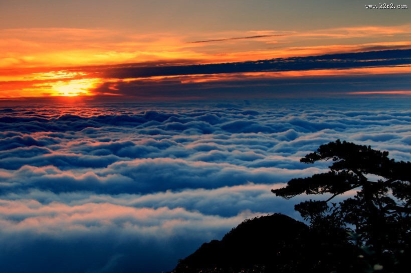 江西三清山日出风景图片