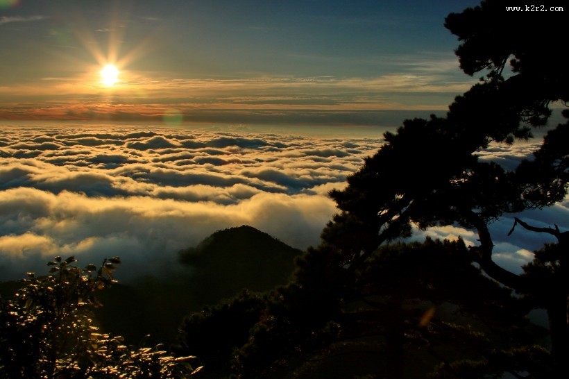 江西三清山日出风景图片