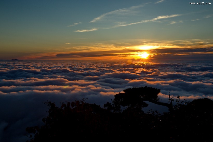 江西三清山日出风景图片