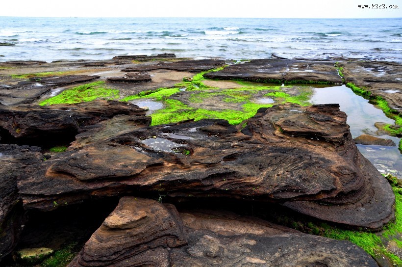 广西涠洲岛五彩滩风景图片