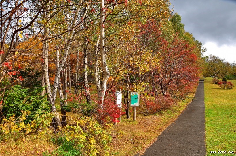 日本有珠山风景图片