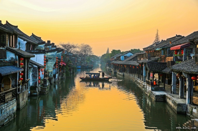 浙江西塘古镇风景图片