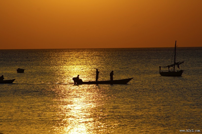 非洲桑给巴尔海边风景图片