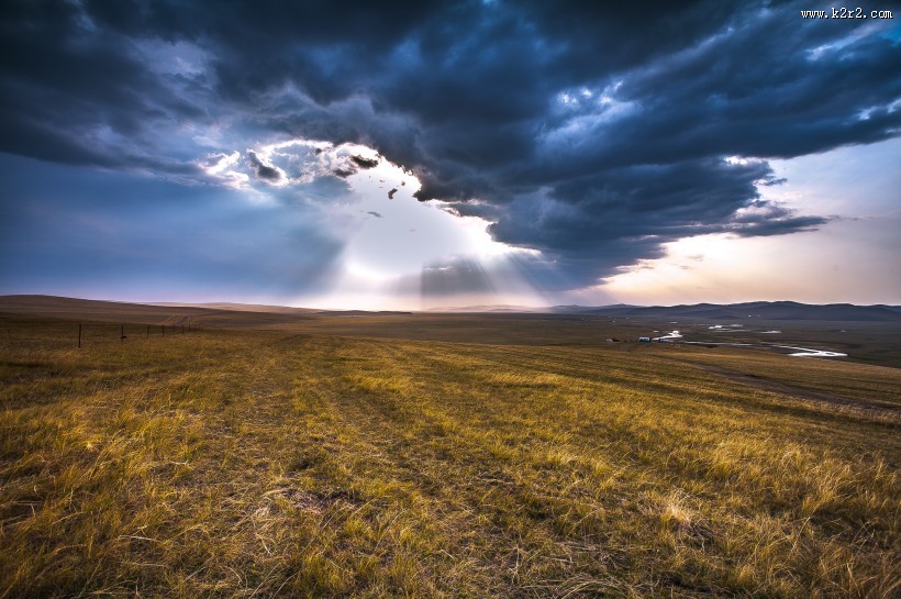 内蒙古呼伦贝尔草原秋天风景图片