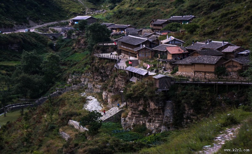 山西悬空村风景图片