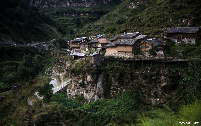 山西悬空村风景图片