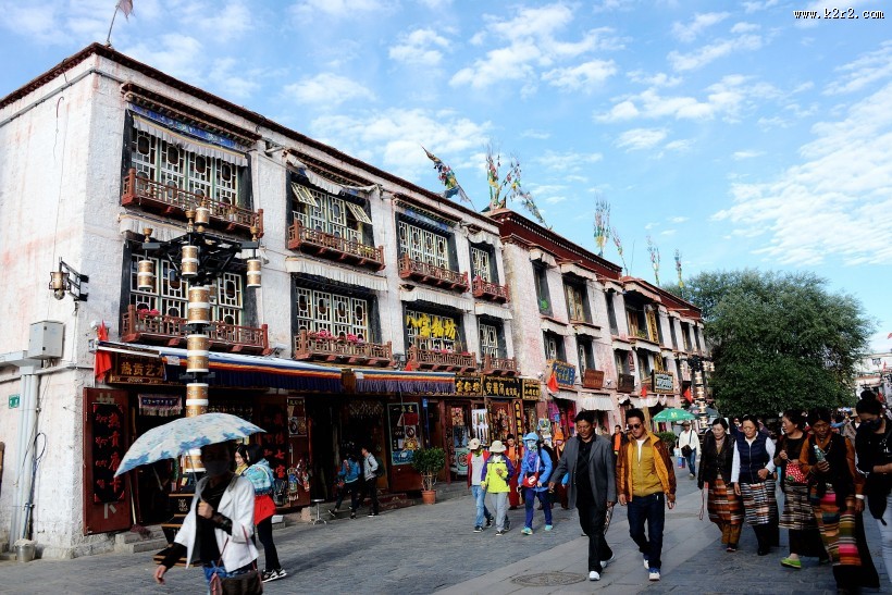 西藏拉萨八廓街人文风景图片大全