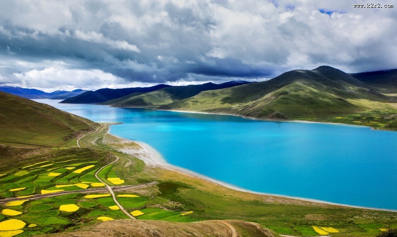 西藏羊卓雍措风景图片大全