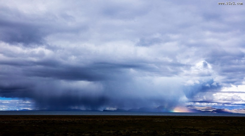 清晨的纳木错风景图片