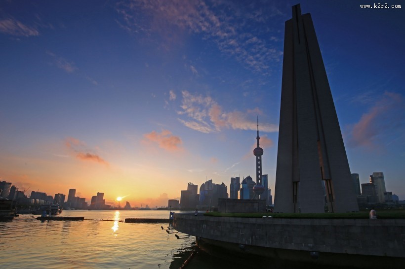 上海外滩的早晨风景图片大全