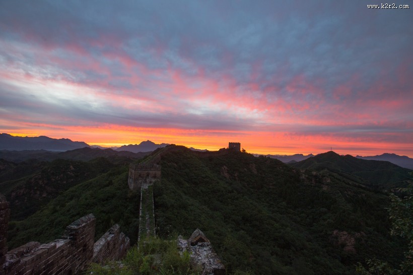 河北金山岭长城风景图片