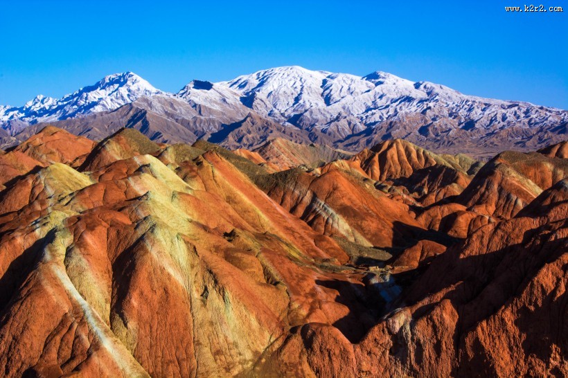 甘肃张掖丹霞地貌风景图片