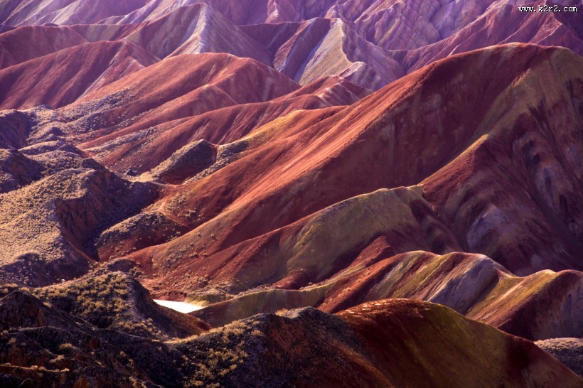 甘肃张掖丹霞地貌风景图片