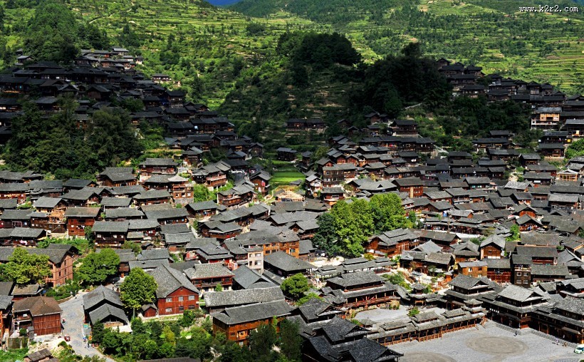贵州西江千户苗寨风景图片