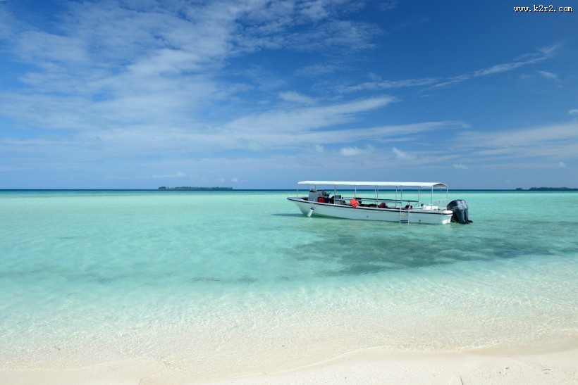 帕劳的海洋和沙滩风景图片