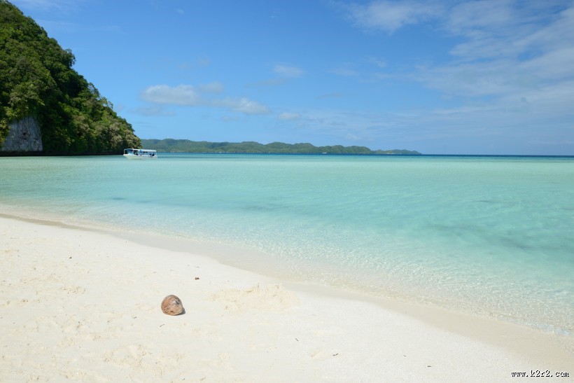 帕劳的海洋和沙滩风景图片