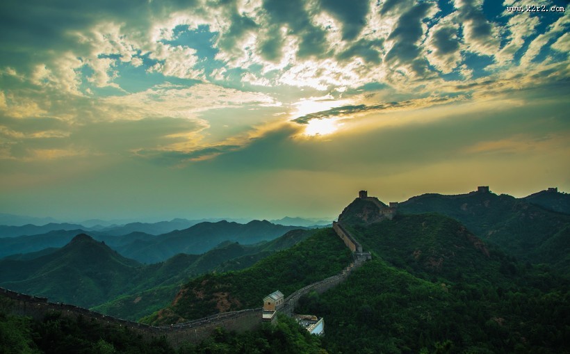秀美金山岭长城风景图片大全