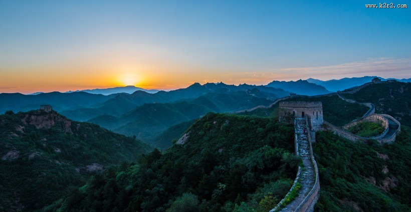 秀美金山岭长城风景图片大全