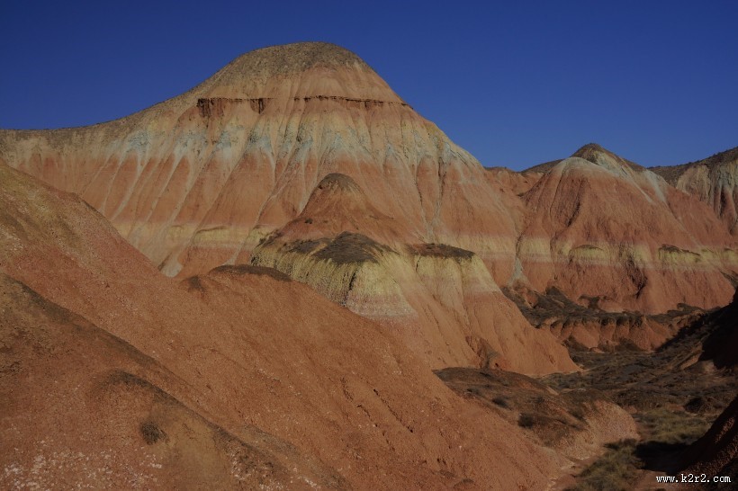 甘肃兰州杏花村丹霞地貌图片