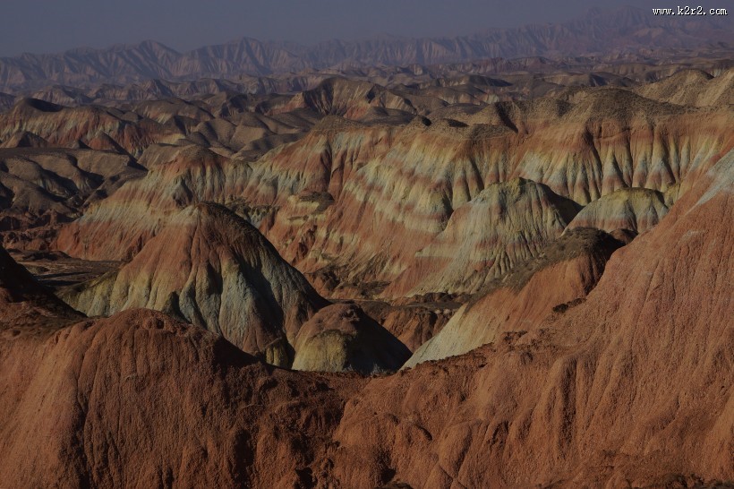 甘肃兰州杏花村丹霞地貌图片
