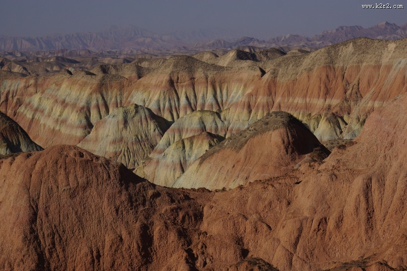 甘肃兰州杏花村丹霞地貌图片