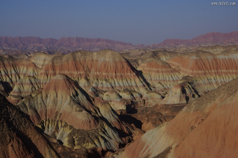 甘肃兰州杏花村丹霞地貌图片