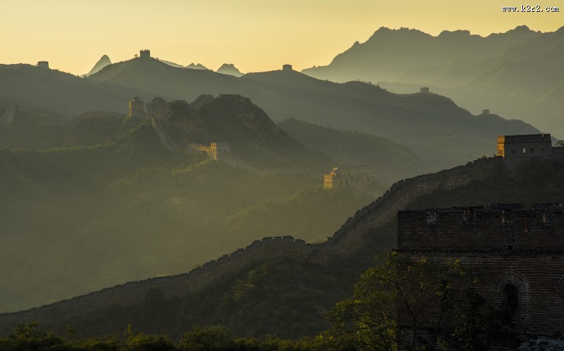 秀美金山岭长城风景图片大全
