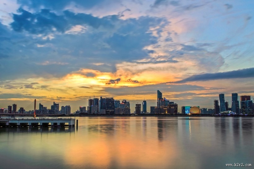 钱塘江夜景图片