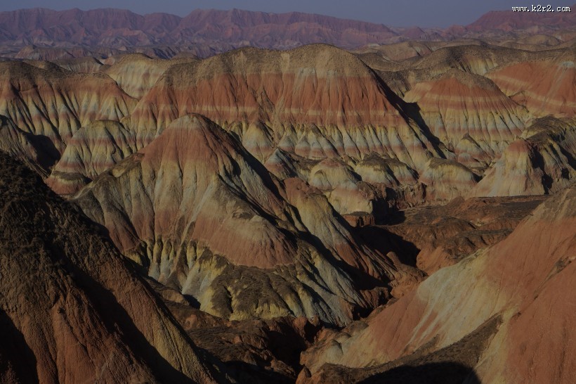 甘肃兰州杏花村丹霞地貌图片大全
