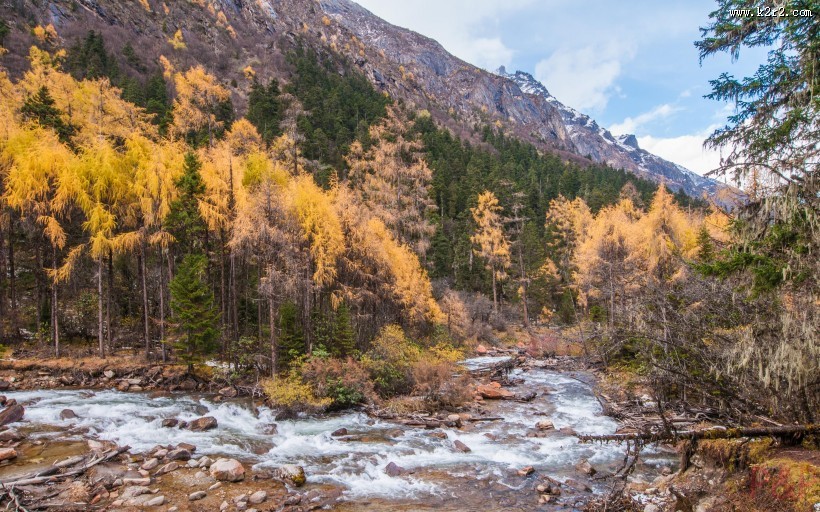 四川毕棚沟风景图片