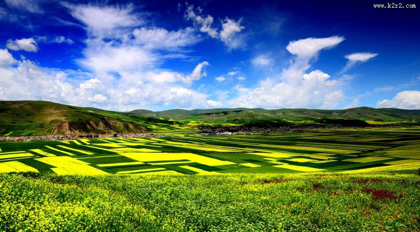 大美青海门源风景图片