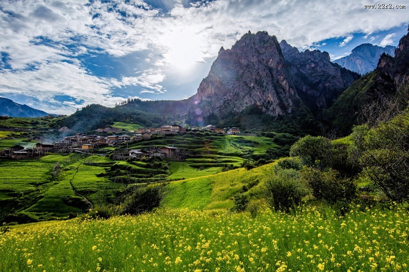 甘肃扎尕那风景图片
