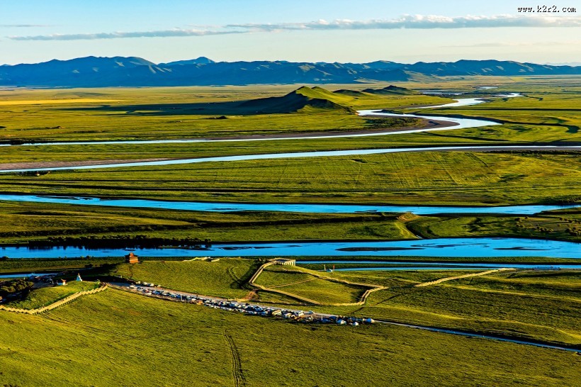 九曲黄河第一湾风景图片