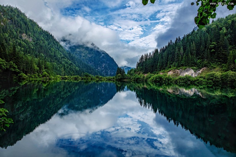 夏日四川九寨沟风景图片大全