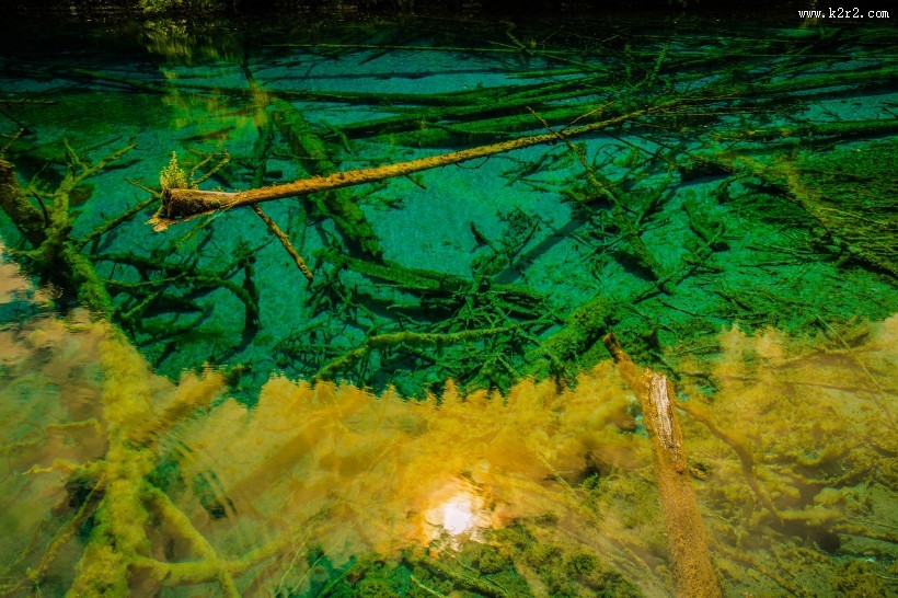 夏日四川九寨沟风景图片大全