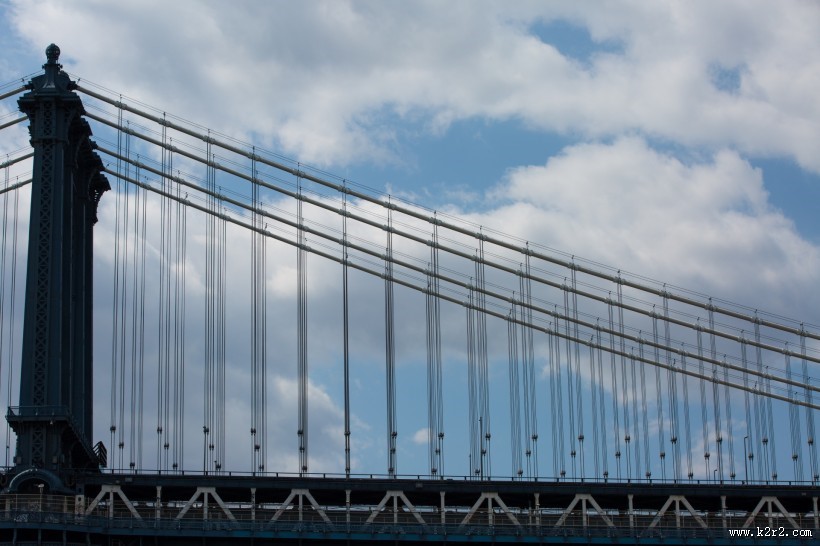 美国纽约曼哈顿大桥风景图片
