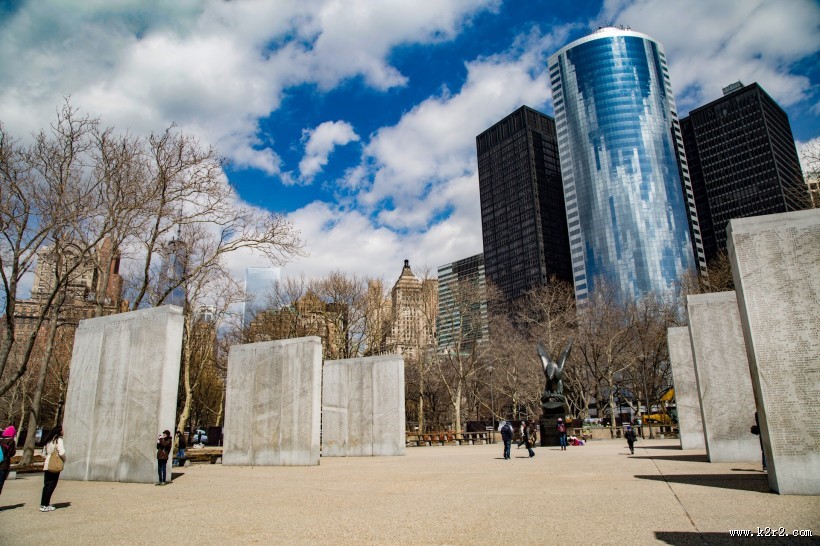 美国纽约亚利桑那纪念馆建筑风景图片