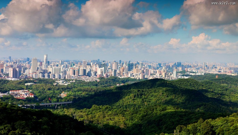 夏日广州白云山风景图片