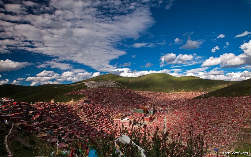 四川色达佛学院风景图片