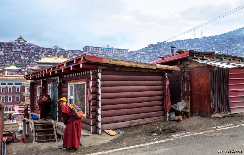 四川色达佛学院风景图片