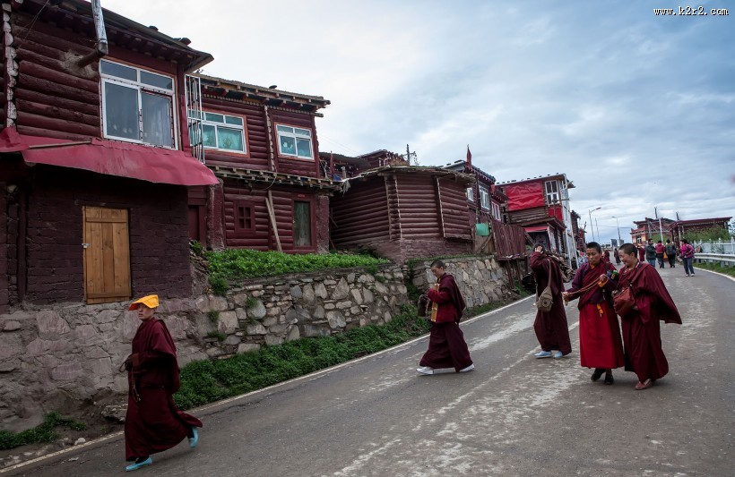 四川色达佛学院风景图片