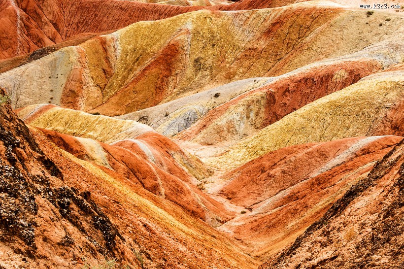 甘肃张掖丹霞地貌风景图片