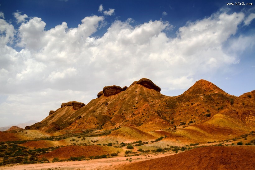 甘肃张掖丹霞地貌风景图片