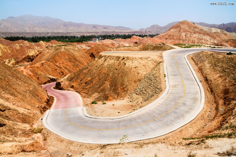 甘肃张掖丹霞地貌风景图片